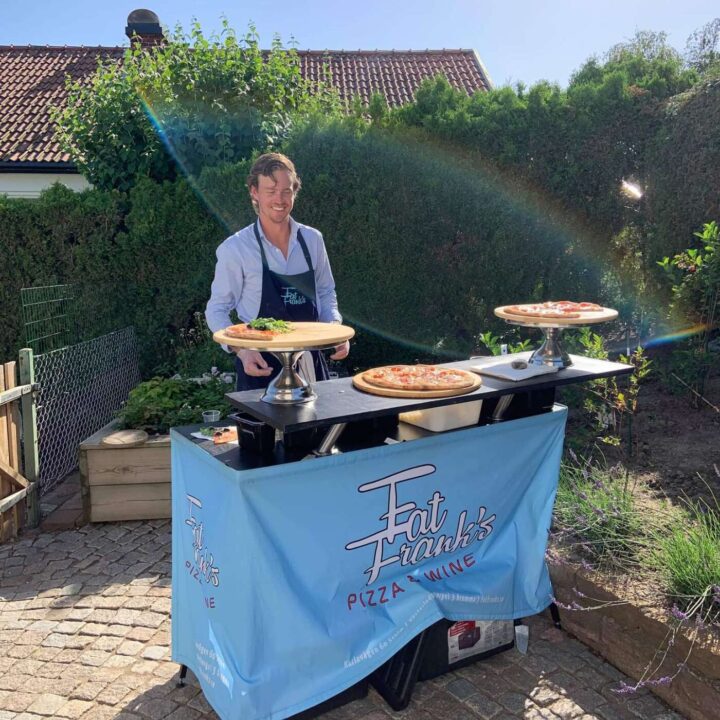 pizza catering outdoor event wedding party